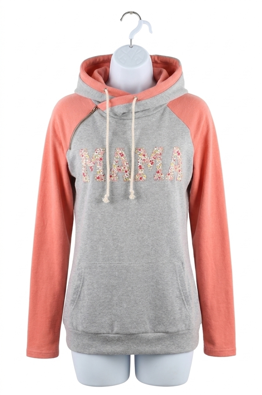 NEW AMPERSAND AVE doublehood™ sweatshirt in mama coral and floral